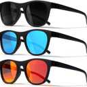 2 x 3 Pack Polarized Sunglasses for Men Women, Lightweight UV Protection Sports Sun Glasses for Driving Fishing Golf