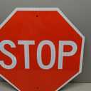 T&R Large Stop Sign Street Road Sign 24 x 24 Inches. Engineer Grade Reflective Sheeting, Rust Free Aluminum, Weather Resistant, Waterproof, Fade Resistant, 2 Pre-drilled Holes