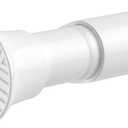 Shower Curtain Rod White 31-76 Inch Adjustable Tension Rod | Spring Tension, No Drilling, Anti-Slip, Rustproof, Easy Install