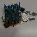 Christmas Lights -2 Pack Total 43FT 200 Count Conectable Waterproof String Lights Brighter Detachable Plug-in Lights Indoor & Outdoor for Christmas Decoration(Mulitcolor) (Multicolor)