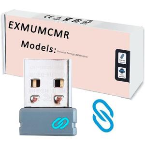 Universal Pairing USB Receiver Replacement for Dell Wireless Keyboard Mouse KM636 KM636P KM714 KM717 WM527 WM514 WM326 KB740 KB500 MS5120W MS5320W KM7321W Keyboard and Mouse