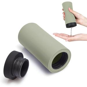 Soap Dispenser Dish Soap Silicone Dispenser Liquid Dish Soap Dispenser Squeeze Bottle Dish Washing Liquid Dispenser Refillable Leakproof Silicone Divided Bottle for Lotion Hand Wash (Light Green)