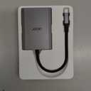 Acer 4-in-1 USB C Hub, Type C to Dual HDMI Adapter 4K@60Hz, HDMI Splitter for Dual Monitors with 100W PD Port, USB 3.0, Dual Monitor Adapter Compatible with Acer, Dell XPS, HP, MacBook Neo/Air/Pro