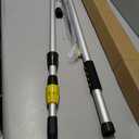 24FT Reach 8-18FT Telescopic Pole Gutter Cleaning Tools from Ground, Up to 24FT Reach, Flexible Wand, Adjustable Flow for Garden, Roof Gutters, Leaves & Debris Removal, 8-15FT