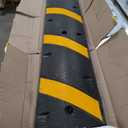 6FT Rubber Speed Bumps (2 Pack), 66000 LB Capacity Heavy-Duty Speed Humps for Parking Lots, Roads, Schools, Warehouses, Hotels 72inch