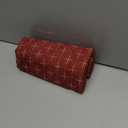 MIULEE Pack of 2 Christmas Decorative Burlap Linen Throw Pillow Covers Modern Farmhouse Pillowcase Rustic Woven Textured Cushion Cover for Sofa Couch Bed 20x20 Inch Red