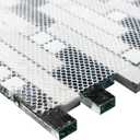 Hominter Glass Stone Tile Linear Mosaic Teal Blue Crystal Glass Gray Polished Marble Interlocking Bathroom Wall Tiles Kitchen Backsplash Fireplace Decor (3x12 Sample)