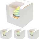 qiqee 60-Packs Cupcake Boxes Auto-pop up Individual Cupcake Container White 3.5" x 3.5" x 3.5" Single Cupcake Boxes