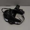 Waterproof AirTag Dog Harness, No-Pull Dog Harness with Airtag Holder, Reflective Adjustable Dog Vest Harness with Apple Air Tag Case, Material- Durable Harness for Small Medium Large Dogs (Black, M)