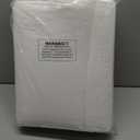 Palassio Striped White 100% Cotton Quilt California Cal King Size Bedding Sets, Oversized Lightweight Channel Pick Stitch Textured Bedspread Soft Farmhouse Country Coverlet for All Season, 2 Shams