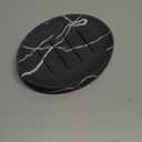 Soap Dish Bathroom Resin Marble Look Bar Soap Holder for Shower Soap Tray for Kitchen Sink 2 Pack(Marble Black)