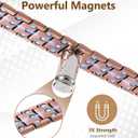 Feraco Copper Bracelet for Men 3X Strength,Magnetic Therapy Bracelet Copper Jewelry with Powerful 3800 Gauss Magnets,Premium Fold-Over Clasp