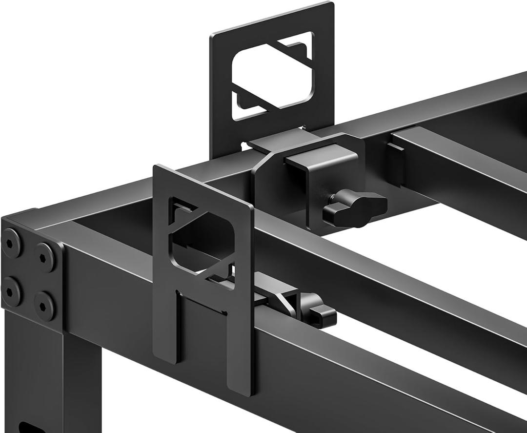 Mattress-Slide-Stopper, 6-PCS, Mattress-Holder for Metal Bed-Frame, Non-Slip Mattress-Gaskets, Keep-Mattress-from-Sliding, Adjustable Size, Black