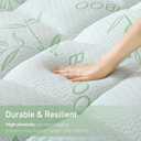 Extra Thick Mattress Topper King Size, Waterproof Soft Viscose Derived from Bamboo, Pillow Top Mattress Pad, Mattress Cover 1000GSM Filling with Deep Pocket for Back Pain Relief