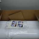 Wokceer Cylinder Pedestal Stands for Party White 3Pcs Large Round Cylinder Tables for Parties Pedestal Display Plinth Pillars for Wedding Birthday Party Art Decor 15.7*35.4"(L)