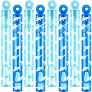 32 Pcs Shark Themed Bubbles Wands Cute Bubbles Party Favors for Adult Summer Activity Animal Birthday Party Goodie Bag Stuffers Gifts Wedding Supplies