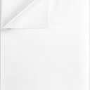Twin XL Size Flat Sheet - Hotel Quality Top Flat Bed Sheet Only - Ultra-Soft, Breathable & Cooling - Fade & Wrinkle Free - Easy-Care, Stain & Shrink Resistant Bedding - Easy-Fit and Oeko-Tex - White (01 - White)