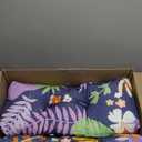 Porch Swing Cushion with Backrest,Waterproof Bench Cushion for Outdoor Furniture,2-3 Seater Replacement Thickened Swing Cushion with Ties,Patio,Outdoor,Backyard and Garden (Flower,40x40)