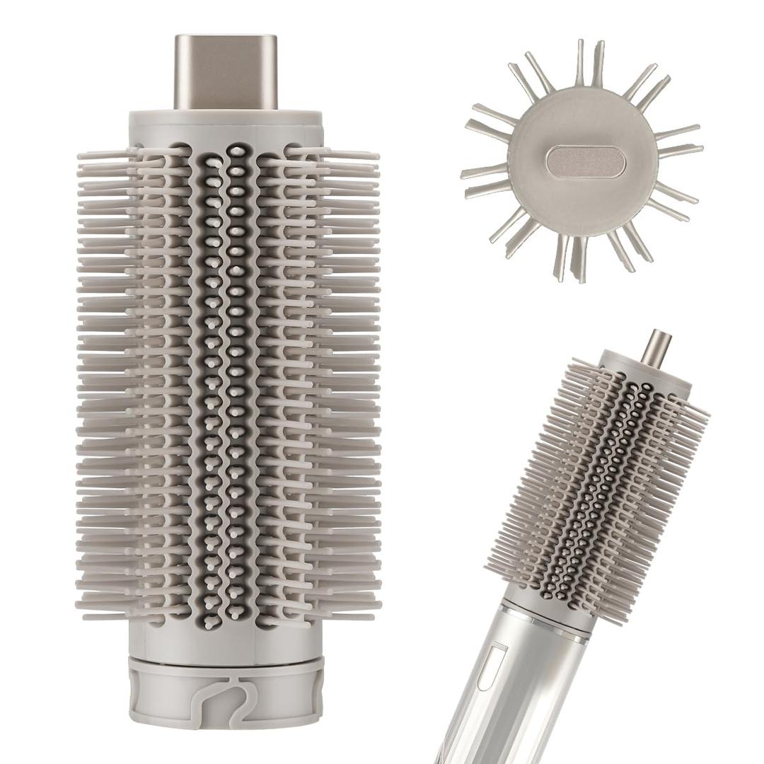 Upgraded Round Volumizing Brush for Shark FlexStyle, Round Brush Attachment Compatible with Shark Flexstyle for Smooth Styling Adds Volume Curls for All Hair Types