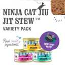 I and love and you Wet Cat Food - Ninja Cat Jiu Jit Stew Variety Pack - Chicken, Salmon, Tuna, Grain Free, Filler Free, 3oz Pack of 12 Cans (EXP 06/17/28)