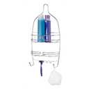 Home Basics Chrome Plated Steel Shower Caddy, Silver