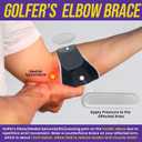 2 x Elbow Brace for Tendonitis, Adjustable Tennis & Golfers Elbow Strap with 2PCS Compression Gel Pads, Counterforce Brace for Tendon Pain Relief & Support Fit Men and Women 8"-12" (1)