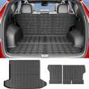 Xipoo Cargo Liner Compatible with 2022-2026 Tucson Cargo Liner Backrest Mat TPE Back Seat Protector Replacement for 2022 2023 2024 2025 2026 Tucson Accessories (Rear Trunk Mat+Rear Backrest Mat)