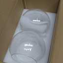 Handblown Clear Seeded Glass Globe Shade  1.65" Fitter Opening  Replacement Lamp Shade for Pendant Lights, Chandeliers, Wall Sconces, Vanity & Ceiling Fixtures (2 Pack)