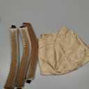 Heatless Curls Overnight Set - Jumbo Overnight Hair Curlers to Sleep In, Soft Velvet Hair Rollers for Women, No Damage Curls Styling Tools 3pcs (Kahki)