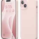 elago Compatible with iPhone 15 Case, Liquid Silicone Case, Full Body Protective Cover, Shockproof, Slim Design, Anti-Scratch Soft Microfiber Lining, 6.1 inch (Lovely Pink)
