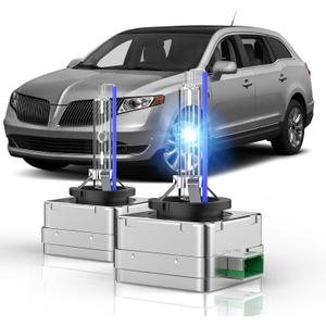 Fit for 2009-2016 Lincoln MKS MKT D3S HID Xenon Headlight Bulbs, 350% Brightness, High Low Dual Beam Light Bulb, 8000K White Blue, Plug-N-Play, of 2