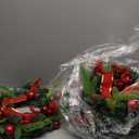4PCS 13 Inch Christmas Wreaths Sets for Doors Cabinets