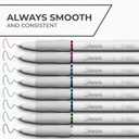 Sharpie S-Gel Pens, Fashion Barrel Gel Pens, Pearl White Body, Medium (0.7mm) Point, Bold Ink Colors, 12 Count