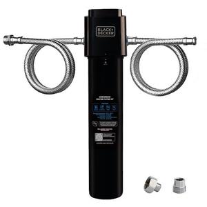 BLACK+DECKER Undersink Water Filter 15’’ | 2 Years | Reduces CHLORAMINE, Chlorine,Lead, PFAS, Bad Taste, Odor | Under Counter Water Filter Direct Connect to Kitchen Faucet | NSF/ANSI 42 Certified