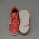 adidas Women's VL Court 3.0 Sneaker, Preloved Scarlet/ Pink Spark/ Almost Yellow, 7.5