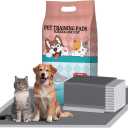 Pet Training Pads for Small and Medium Dogs, M Size 23.62"×17.72", Fast Absorbing Leak-Proof Puppy Pads, Odor Control Pee Pads for Dog and Cat Indoor Training