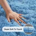 6x9 Area Rugs for Living Room, Large Fluffy Rugs for Bedroom, Blue | Fuzzy Shag Soft Non-Slip Carpet for Kids Girls and Boys Nursery Dorm Indoor Room Home Decor (6ft X 9ft)