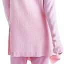 Softies Women's Cozy Cloud Cardigan with Bracelet Thumb Holes, Pink, X/XL