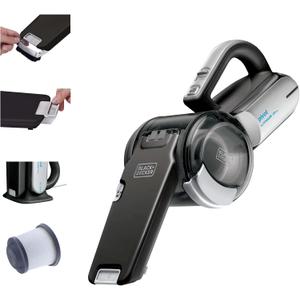 BLACK+DECKER dust buster PIVOT VAC Handheld Vacuum Cordless, Car Vacuum Portable Rechargeable, Extendible Crevice Tool and 200 Degree Pivoting Nozzle, Strong Suction, Lightweight (BDH2000PL)