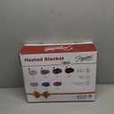 Homemate Electric Heated Blanket Twin Size - 62"x84" Heating Blanket Twin Size 1/2/4/6/8 Hours Auto-Off 10 Heat Level Over-Heat Protection Luxury Faux Fur Sherpa ETL Certification