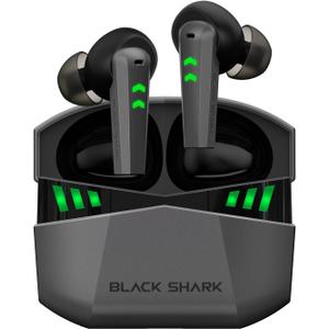 Black Shark Wireless Earbuds with 35ms Ultra-Low Latency, Wireless Headphones with Premium Sound, Bluetooth 5.2, 10mm Drivers, 4 Hyperclear Mics, IPX5 Waterproof, 20H Play Time, Comfort Fit