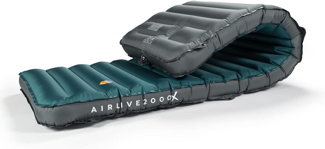 ZOOOBELIVES 3D Wrapping Inflatable Camping Sleeping Pad with Built-in Pump, Extra Thick and Wide, Ultimate Comfortable Compact Camp Air Mat for Tent, Car Traveling and Backpacking - Airlive2000X (Deep-sea)