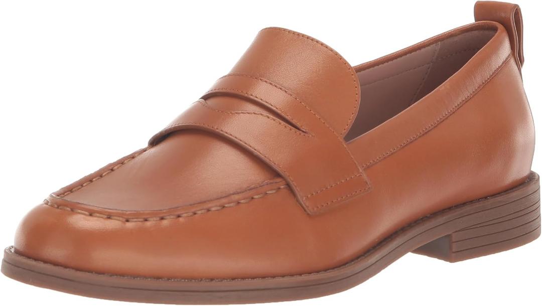 Cole Haan Women's Stassi Penny Loafer, Pecan Leather, 8.5-B US 