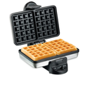 Hamilton Beach Belgian Mini Waffle Maker with Shade Control, Makes 2 at Once, Create Personalized Keto Chaffles and Hash Browns, PFAS-Free Non-Stick Plates, Compact Design, Stainless Steel (26009