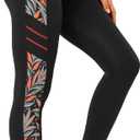 Yvette High Waisted Leggings for Women with Pockets - Tummy Control Yoga Pants, Printed Workout Leggings & Exercise Pants (Black, XXXL)