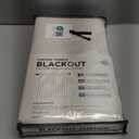 100% Blackout Shield Linen Blackout Curtains for Bedroom 84 Inches Long, Back Tab/Rod Pocket Living Room Drapes, Thermal Insulated Blackout Curtains 2 Panels Set, 50" W x 84" L, Cream