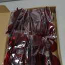 Konohan 50 Pairs Heart Shaped Sunglasses Bulk, Women Colorful Rimless Transparent Heart Glasses for Valentine's Day Party (Red, Dark Red)