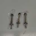 HOMOTEK 3 Pack Heavy Duty Solid Rigid Door Stop with Soft Rubber Tip, Zinc Die Cast Door Stopper Protect Wall & Door,Antique Brass