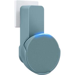 Maxonar Pop Wall Mount, Outlet Wall Mount Speaker Holder No Screws and Drill Needed Cable Hidden Storage Compatible with Google Nest, Pop- Midnight Teal (1 Pack, Green)