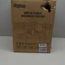 White Bounce House with Slide, Indoor Bouncy House for Kids 3-8 w/Ball Pit, Bounce Area 6.5'x6.5', Capacity 300 lb